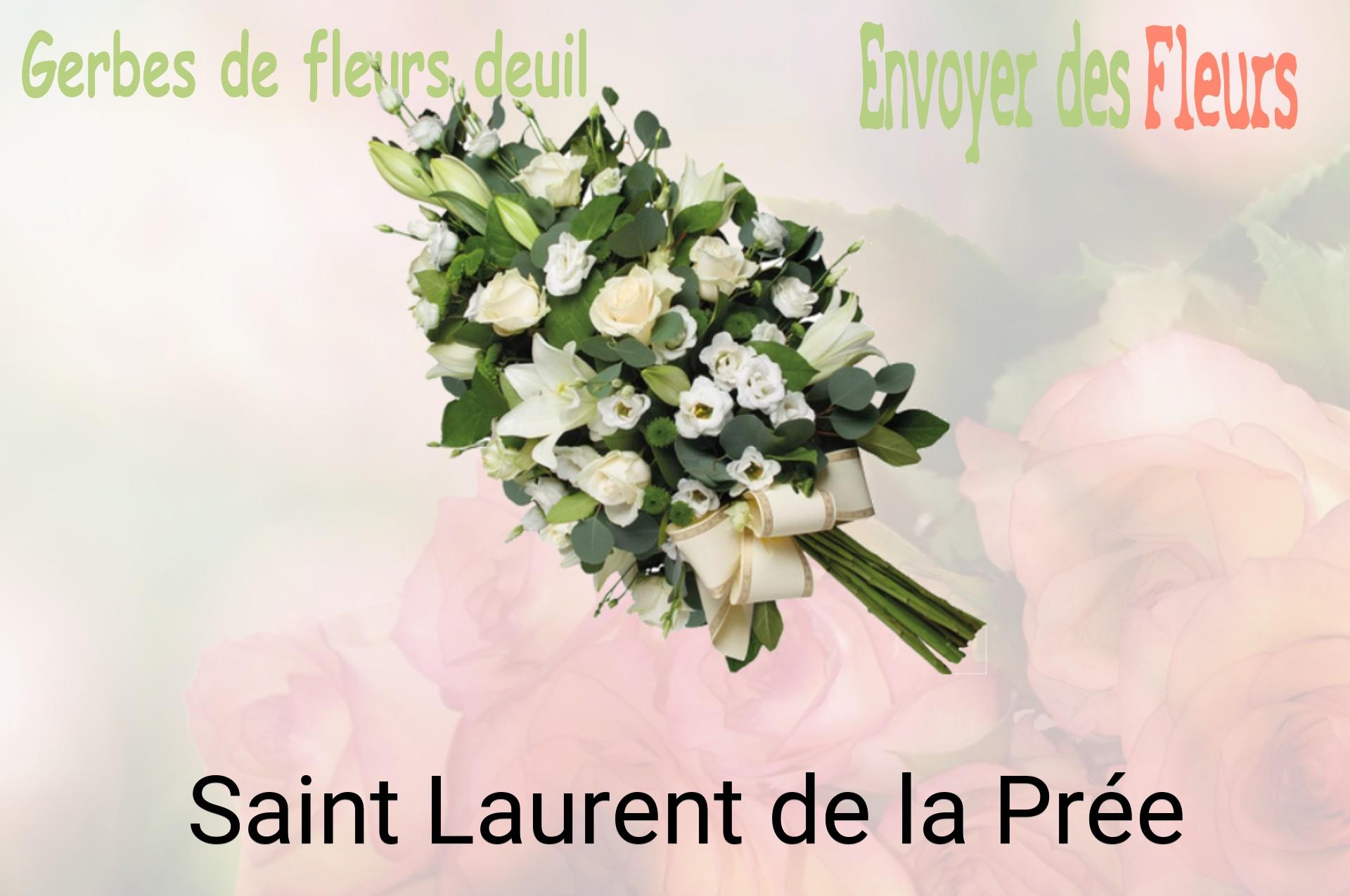 Gerbe de fleurs de deuil livrée à Saint-Laurent-de-la-Prée